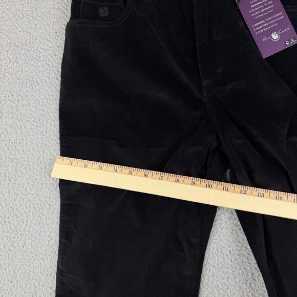 Gloria Vanderbilt Womens Amanda Corduroy Classic Fit Tapered Sz 10 Pants Black - Picture 7 of 13